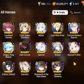 Epic Seven Accounts Limited Hero GLOBAL Verif|14 ML(Sheperd Dark Diene,Salome,Harseti,Etc)+7 Limited RGB,Setsuka,Etc|Poh