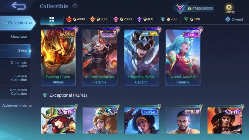 Mobile Legends: Bang Bang Accounts Global|Hero 132|Skin 237|Renowned|KOF Karina,Colle image 10