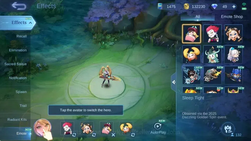 Mobile Legends: Bang Bang Accounts Global|Hero 132|Skin 237|Renowned|KOF Karina,Colle image 13