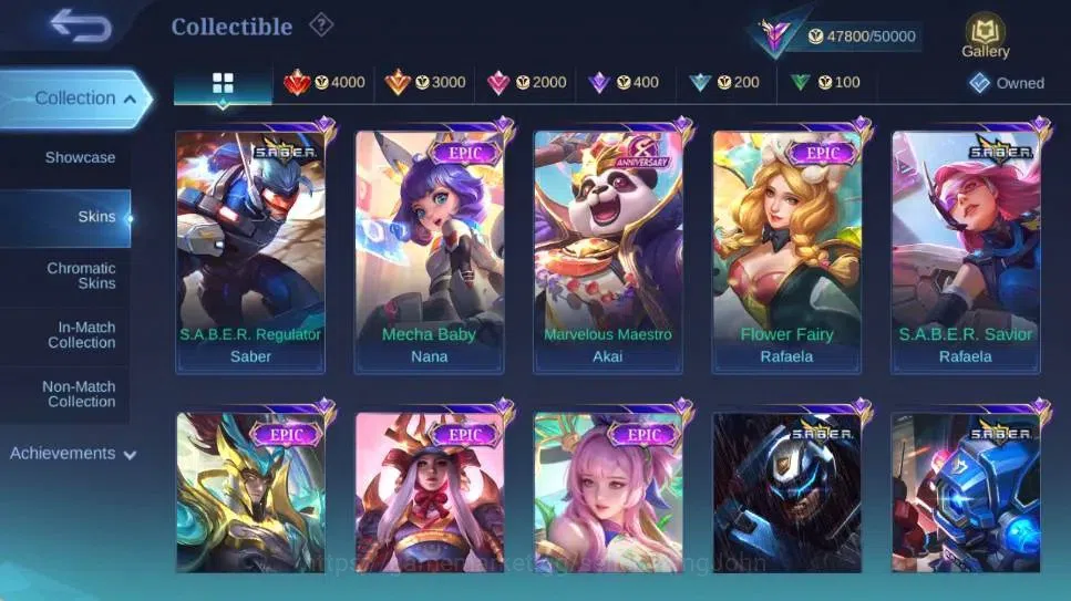 Mobile Legends: Bang Bang Accounts Global|Hero 132|Skin 237|Renowned|KOF Karina,Colle image 7
