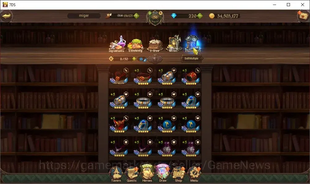 The Seven Deadly Sins: Grand Cross Accounts GLOBAL|1M CC|220 DM|20 LS|3 LR+6 UR|Nemesis Meliod image 16