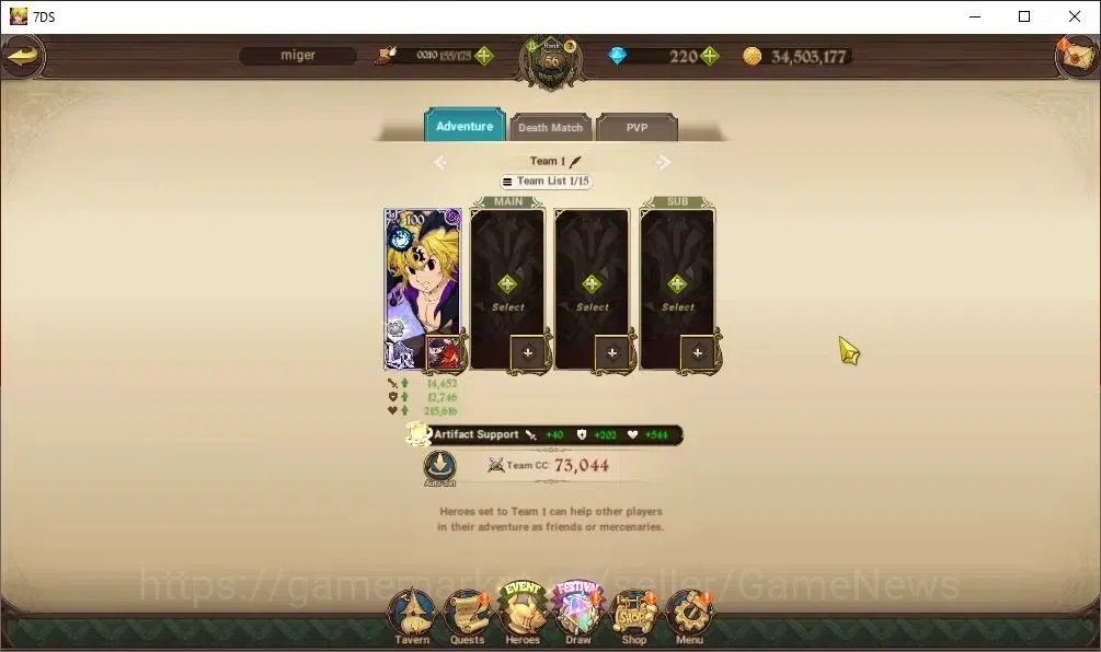 The Seven Deadly Sins: Grand Cross Accounts GLOBAL|1M CC|220 DM|20 LS|3 LR+6 UR|Nemesis Meliod image 7