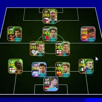 eFootball Accounts Legends & Iconic Players Android|8 Epic Fabio Cannavaro,Gerard Pique,Steven Gerrard,Wesley Sneijder,Jan