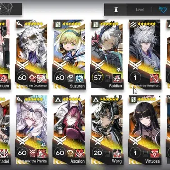 Arknights Accounts High-End GLOBAL|LV75|186 OP+27Skin|5 Limit(Wisadel,Lapland Alter,Silver Ash