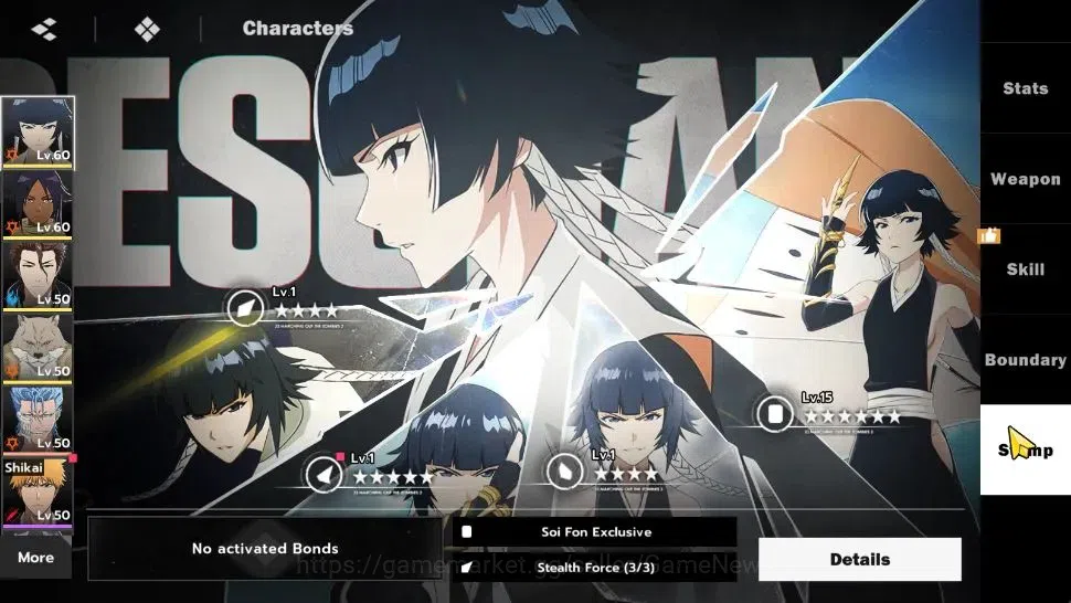 BLEACH: Soul Resonance Accounts NuverseSEA Starter LV 48|5 SSR [(Soi FonB1, Yoruic image 6