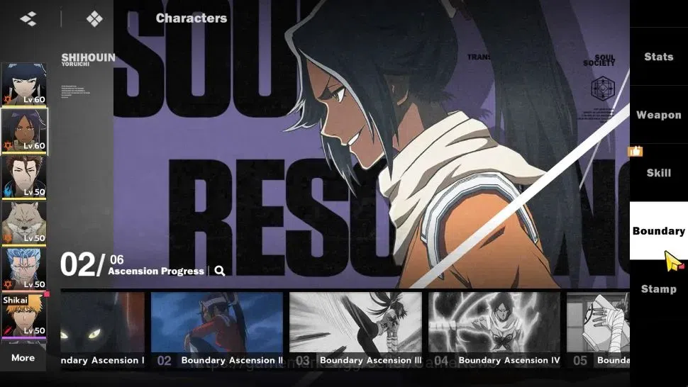 BLEACH: Soul Resonance Accounts NuverseSEA Starter LV 48|5 SSR [(Soi FonB1, Yoruic image 9