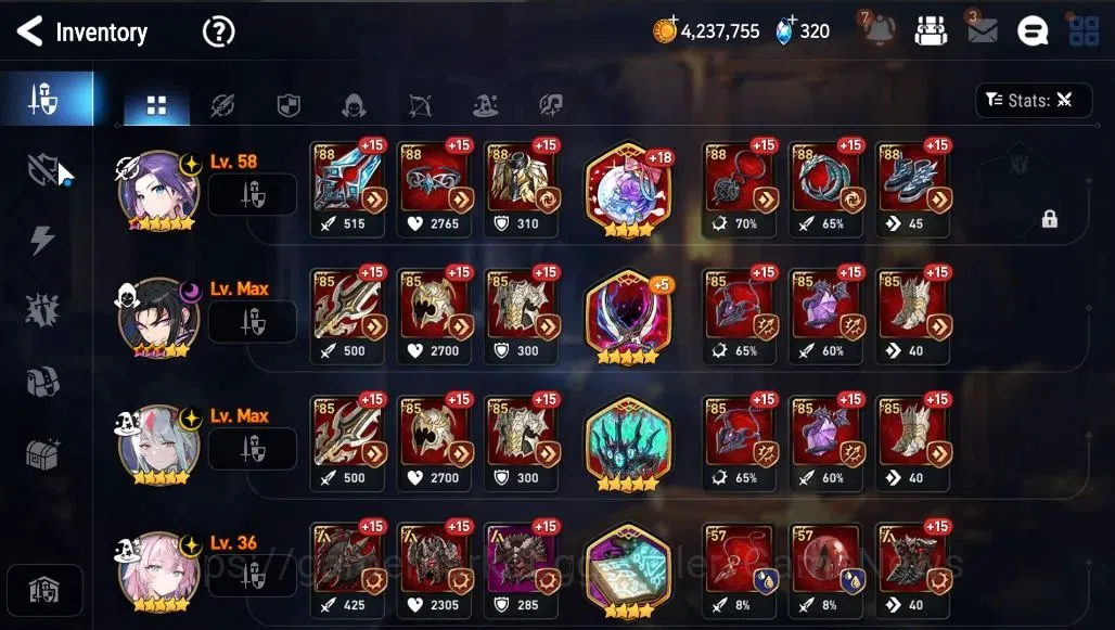Epic Seven Accounts GLOBAL Unverif|NewEra|3 ML(NM Luna,DK Sharun,WOTM image 13