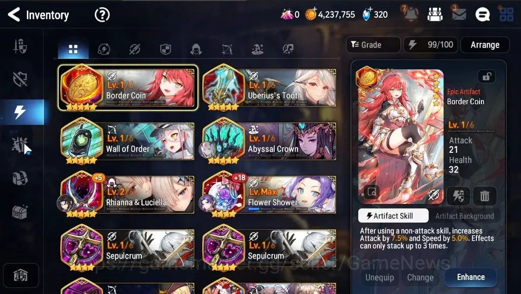 Epic Seven Accounts GLOBAL Unverif|NewEra|3 ML(NM Luna,DK Sharun,WOTM image 15