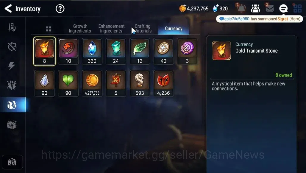 Epic Seven Accounts GLOBAL Unverif|NewEra|3 ML(NM Luna,DK Sharun,WOTM image 16