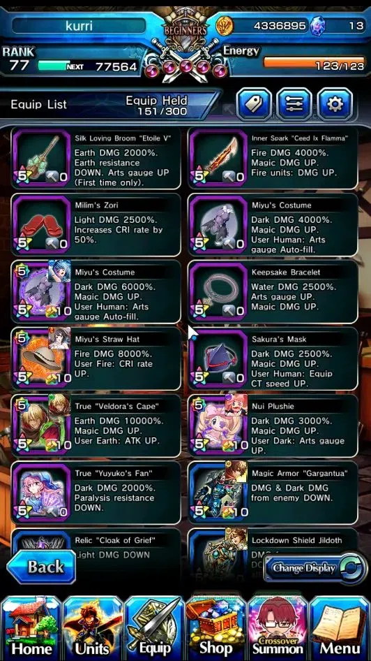 Grand Summoners Accounts Global|Rank 77|21 Ascend+6 TW|(Paladin Roy,H Inumu image 10