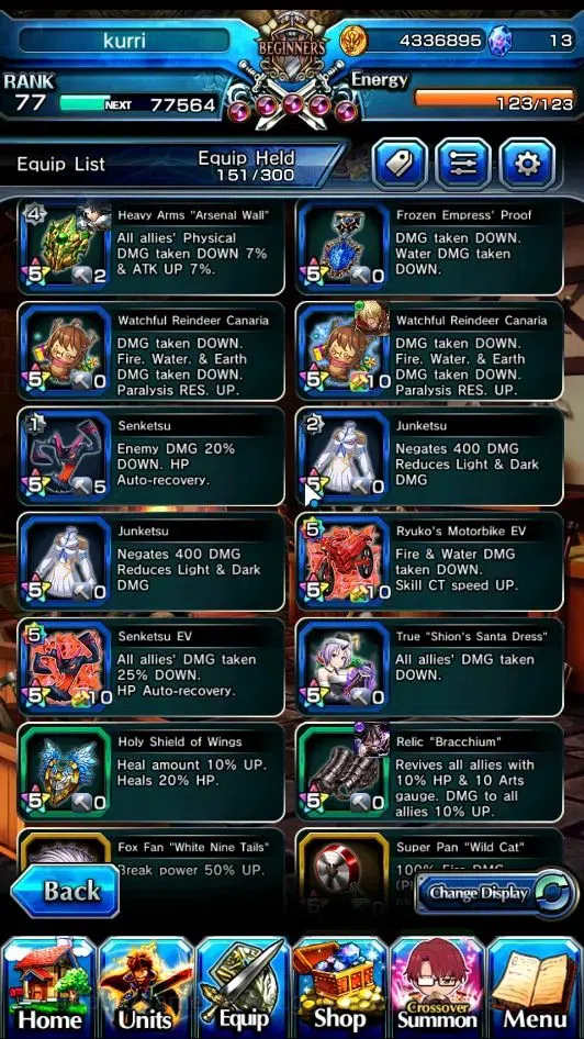 Grand Summoners Accounts Global|Rank 77|21 Ascend+6 TW|(Paladin Roy,H Inumu image 12