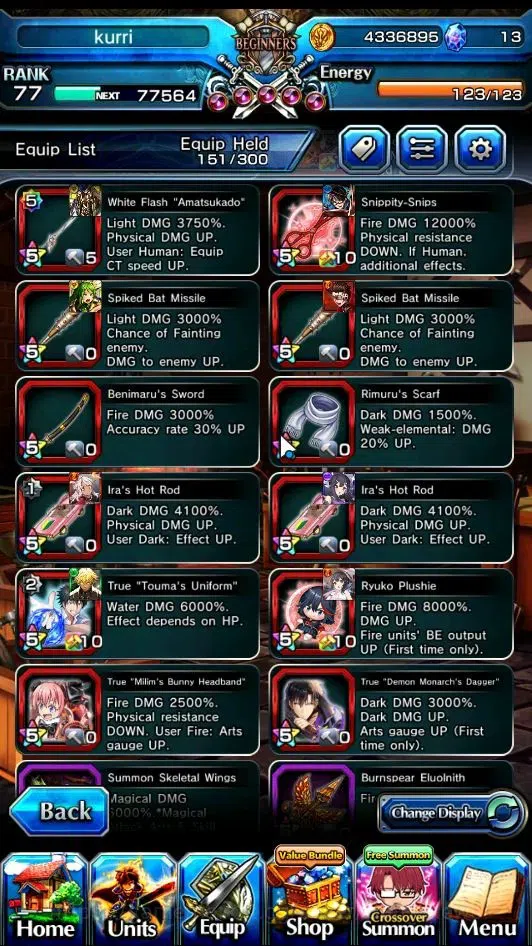 Grand Summoners Accounts Global|Rank 77|21 Ascend+6 TW|(Paladin Roy,H Inumu image 8