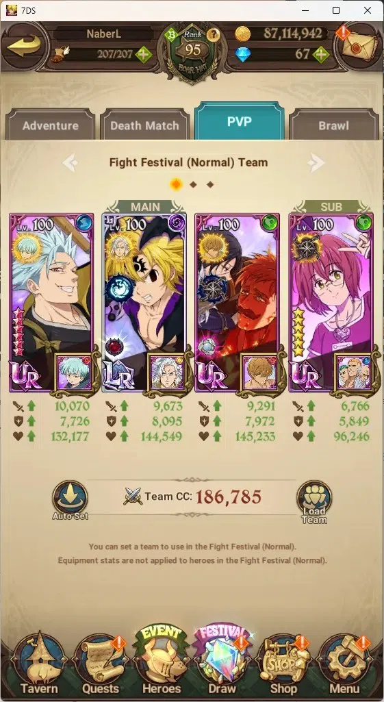 The Seven Deadly Sins: Grand Cross Accounts ASIA|4,8M CC|67 DM+31 LS|5 LR+8 UR+Many Collab|NMe image 14