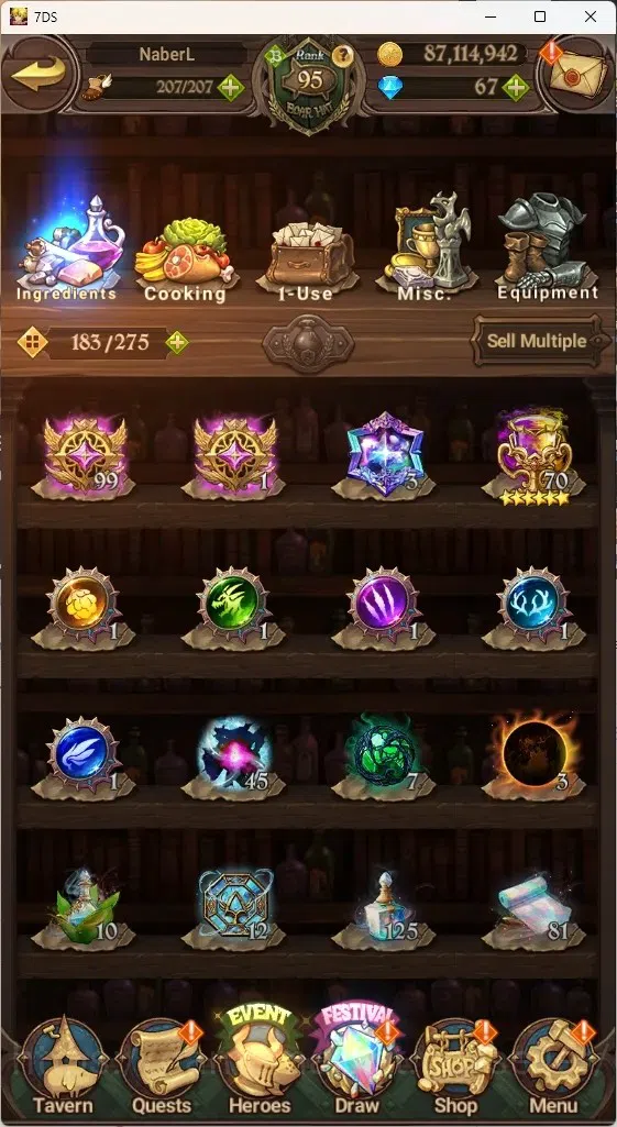 The Seven Deadly Sins: Grand Cross Accounts ASIA|4,8M CC|67 DM+31 LS|5 LR+8 UR+Many Collab|NMe image 19