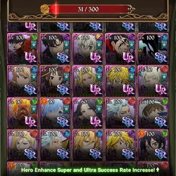 The Seven Deadly Sins: Grand Cross Endgame ASIA|4,8M CC|67 DM+31 LS|5 LR+8 UR+Many Collab|NMe image 1