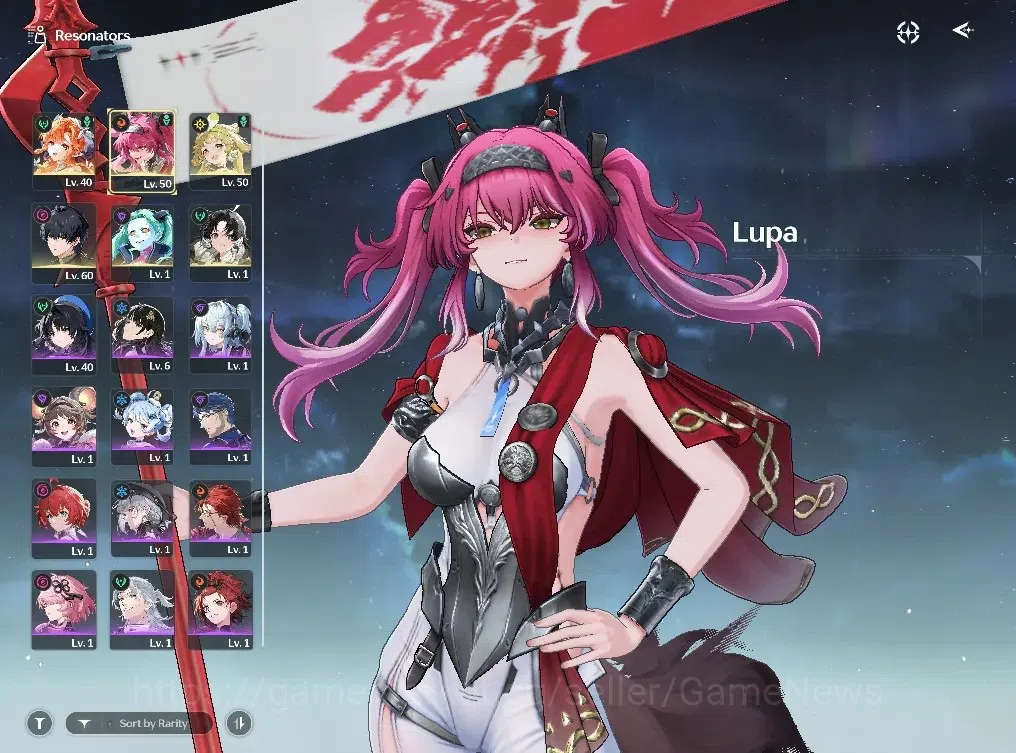 Wuthering Waves Accounts Starter SEA |UL 40|3 Limited| Lupa + Signature, Sigrika, Rebecca |DB Lvl 12|Low Explore|Male 1