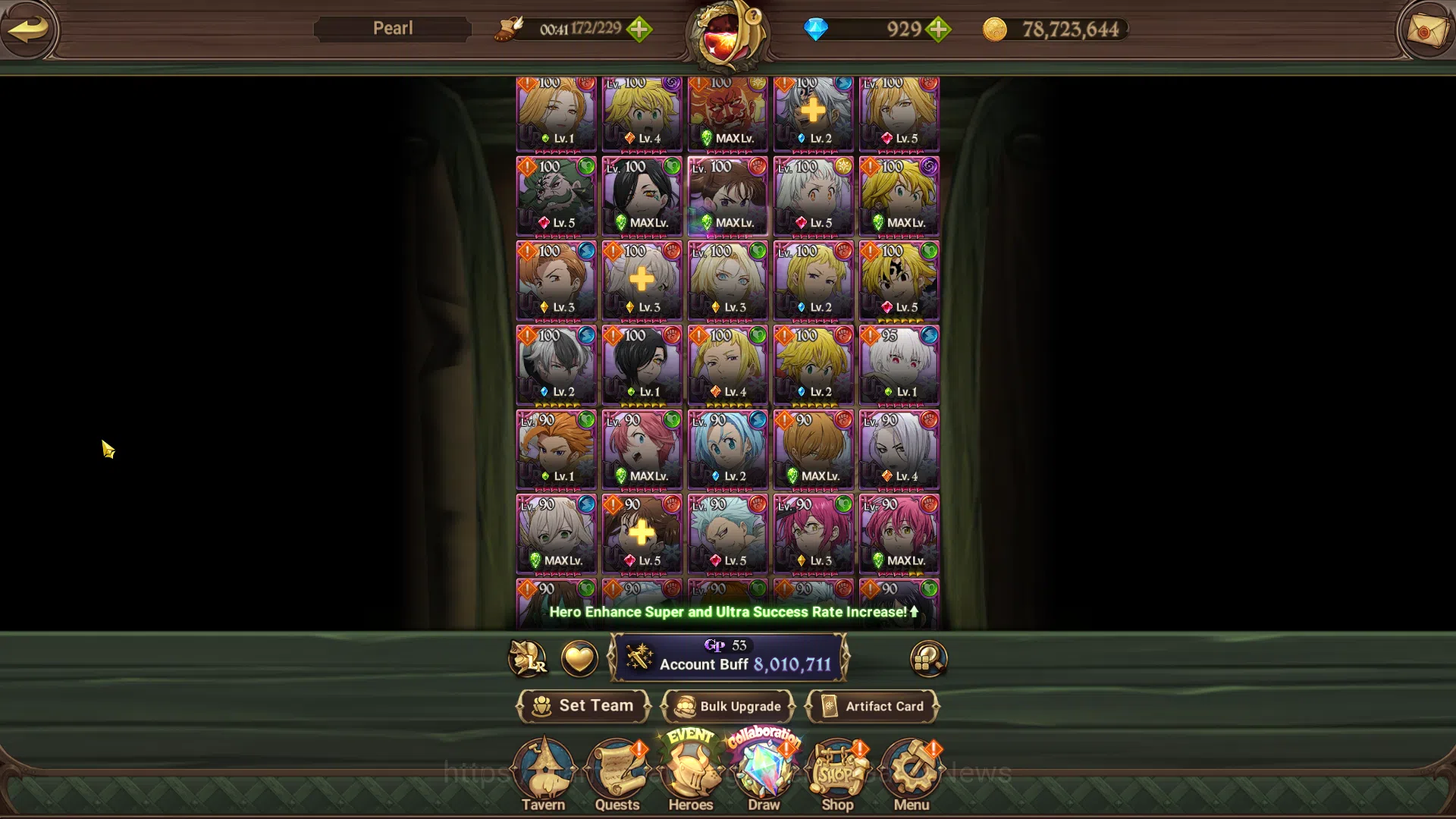 The Seven Deadly Sins: Grand Cross Accounts Asia|929 Gems|14 UR + Collab (Solev,Fire Force,Mad image 8