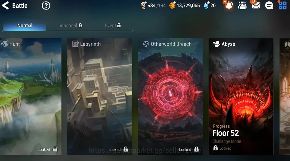 Epic Seven Accounts Starter Global Unverif|Starter|2ML(Lionheart Cernia,SOTD Diene)|PoH+Bless ON|Abyss F52|Gold 13.7M|Check 1