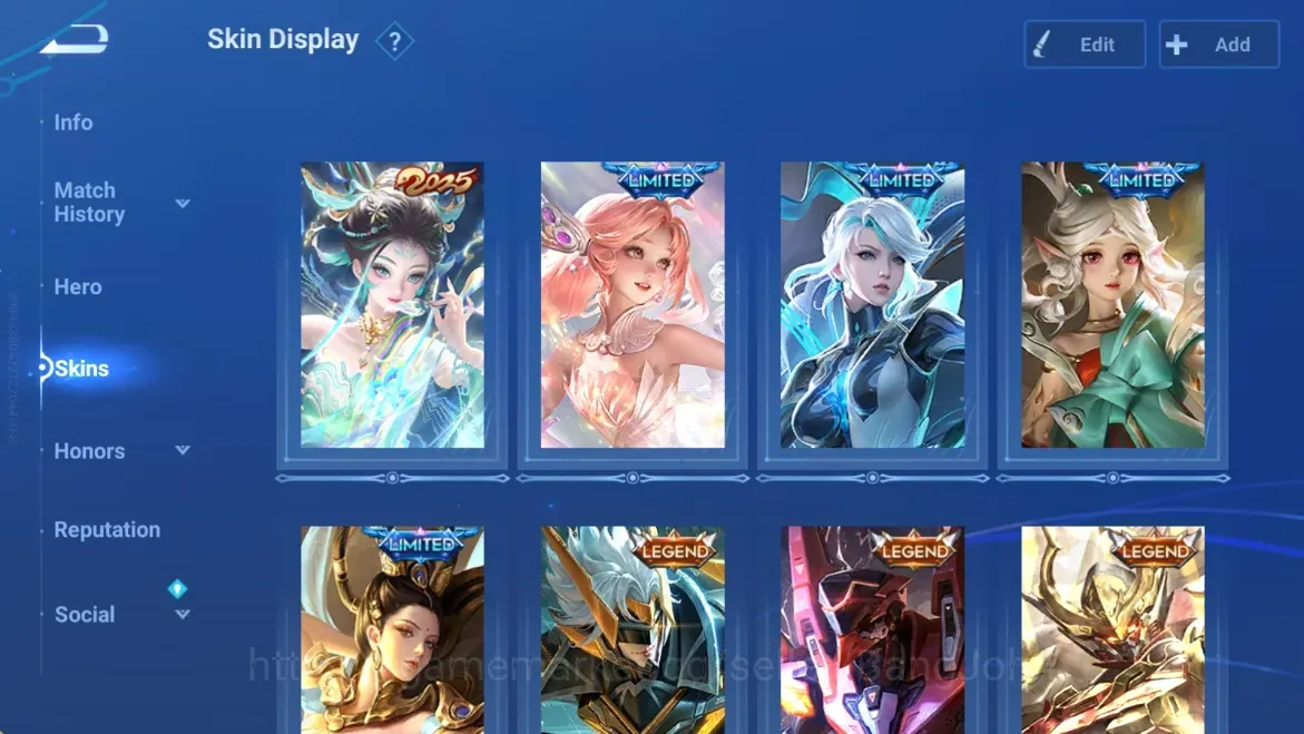Honor of Kings Accounts Rare Skin Global|115H 197S|LNY 2025 Daji|4 Limited |8 Legend|2 LOM|1 Hello Kitty|1 Fox Spirit|1 1