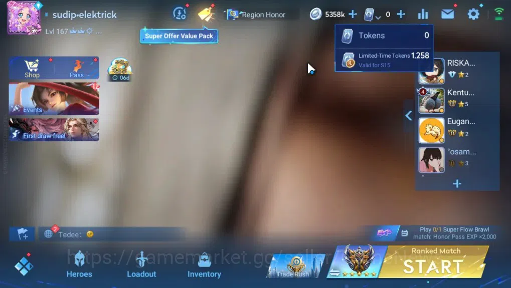 Honor of Kings Accounts Rare Skin Hero 113 Skin 245|Mythic Lubu|Blessed Tacibana,Lny24 Lady sun,Lny26 Di Renjie,6 1