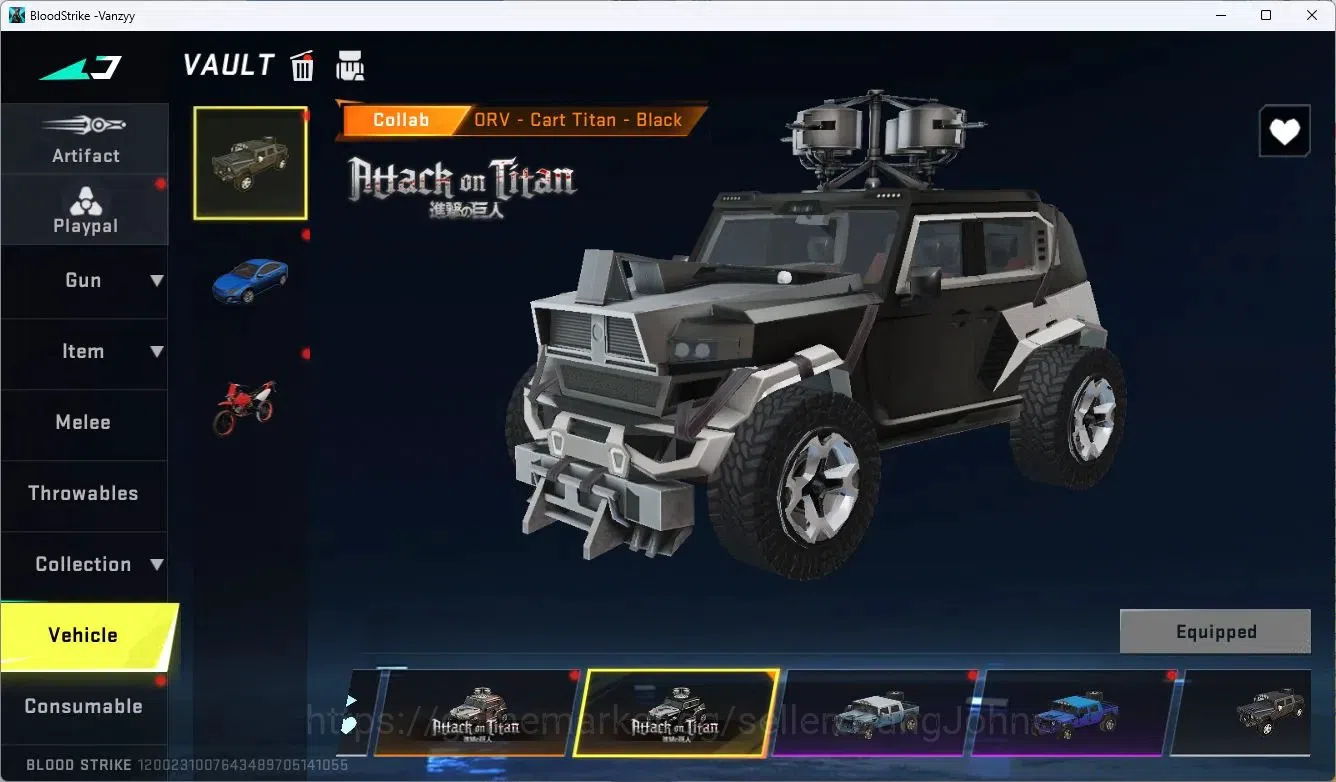 Blood Strike Accounts ASIA | Collab M700-Thunder Gun AOT | 7 Legendary S image 8