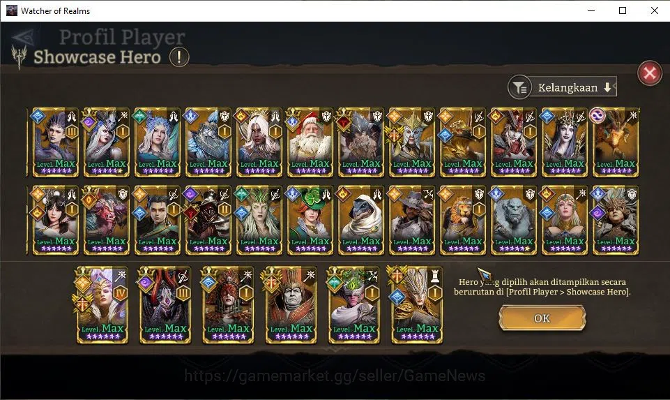 Watcher of Realms Accounts GLOBAL 60x|5,8M Power|14,7K Gems|10 Lord[IngridA4, image 10