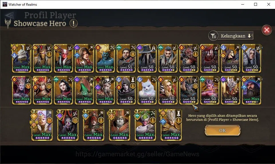 Watcher of Realms Accounts GLOBAL 60x|5,8M Power|14,7K Gems|10 Lord[IngridA4, image 11
