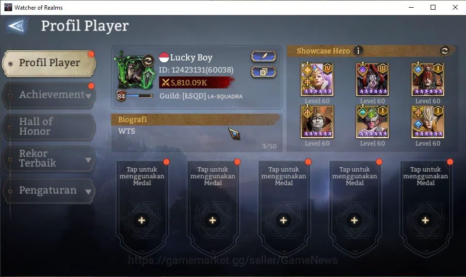 Watcher of Realms Accounts GLOBAL 60x|5,8M Power|14,7K Gems|10 Lord[IngridA4, image 2