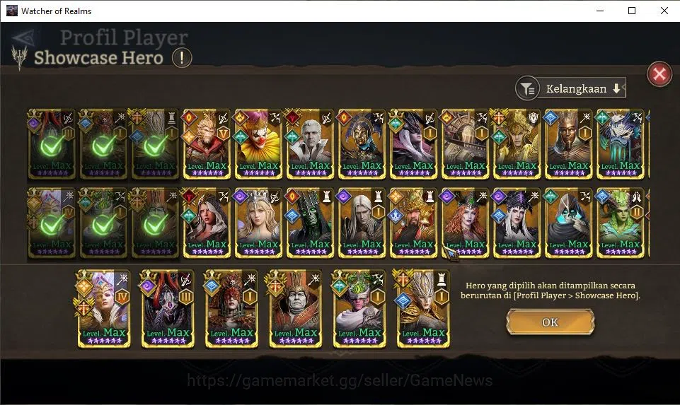 Watcher of Realms Accounts GLOBAL 60x|5,8M Power|14,7K Gems|10 Lord[IngridA4, image 9