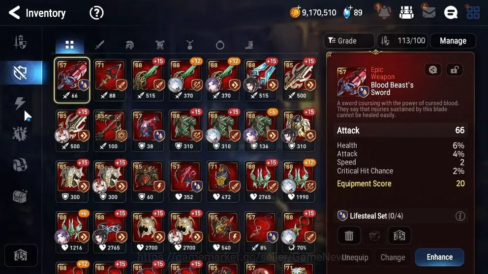Epic Seven Accounts Starter GLOBAL UnVerif|New Era|14 ML(SP Politis,AShadow,BW Iseria)+Ab Fumyr,Fenne,Roana,etc|Poh ON|2,6 16
