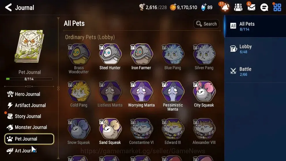 Epic Seven Accounts Starter GLOBAL UnVerif|New Era|14 ML(SP Politis,AShadow,BW Iseria)+Ab Fumyr,Fenne,Roana,etc|Poh ON|2,6 8