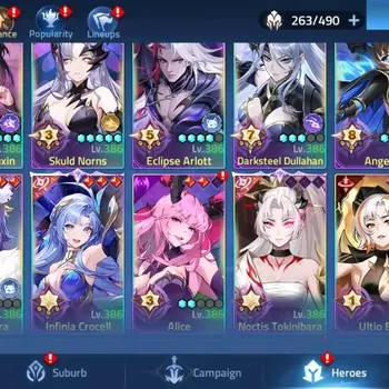 Mobile Legends: Adventure Accounts Global 70***|Lv.182|Camp 66-9|VIP 10|Power: 190M|26 Awakening|Hero 263|9 UR|4