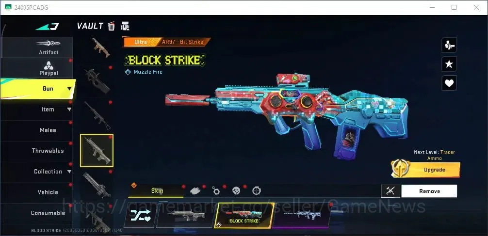 Blood Strike Accounts Collab Skin ASIA|Ultra [Origin-12 JB,INP- Molten,AR97 Bit Strike,etc],Collab [KAG-9 Primal,Fal 11