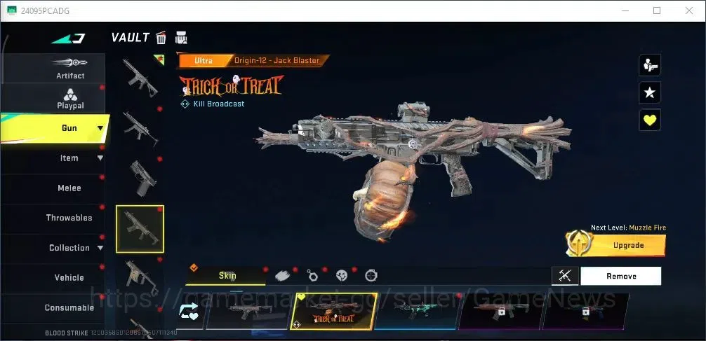 Blood Strike Accounts Collab Skin ASIA|Ultra [Origin-12 JB,INP- Molten,AR97 Bit Strike,etc],Collab [KAG-9 Primal,Fal 8