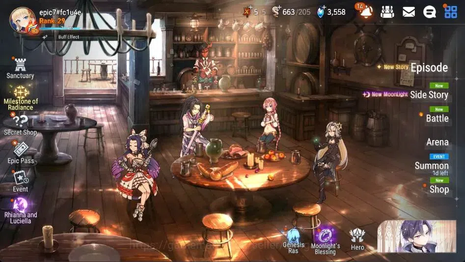 Epic Seven Accounts Global | Starter|3 ML(AVildred,BWIseria,R&L)|PoH+B image 1