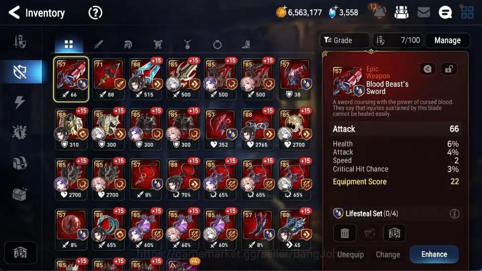 Epic Seven Accounts Global | Starter|3 ML(AVildred,BWIseria,R&L)|PoH+B image 12