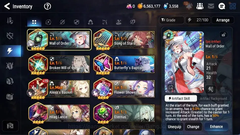 Epic Seven Accounts Global | Starter|3 ML(AVildred,BWIseria,R&L)|PoH+B image 13