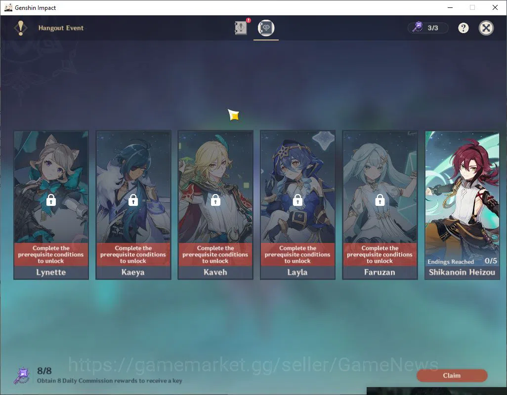 Genshin Impact Accounts Asia|AR55|2 Limited +4(*5WEP)|[FlinsC1+sign,Furina image 14