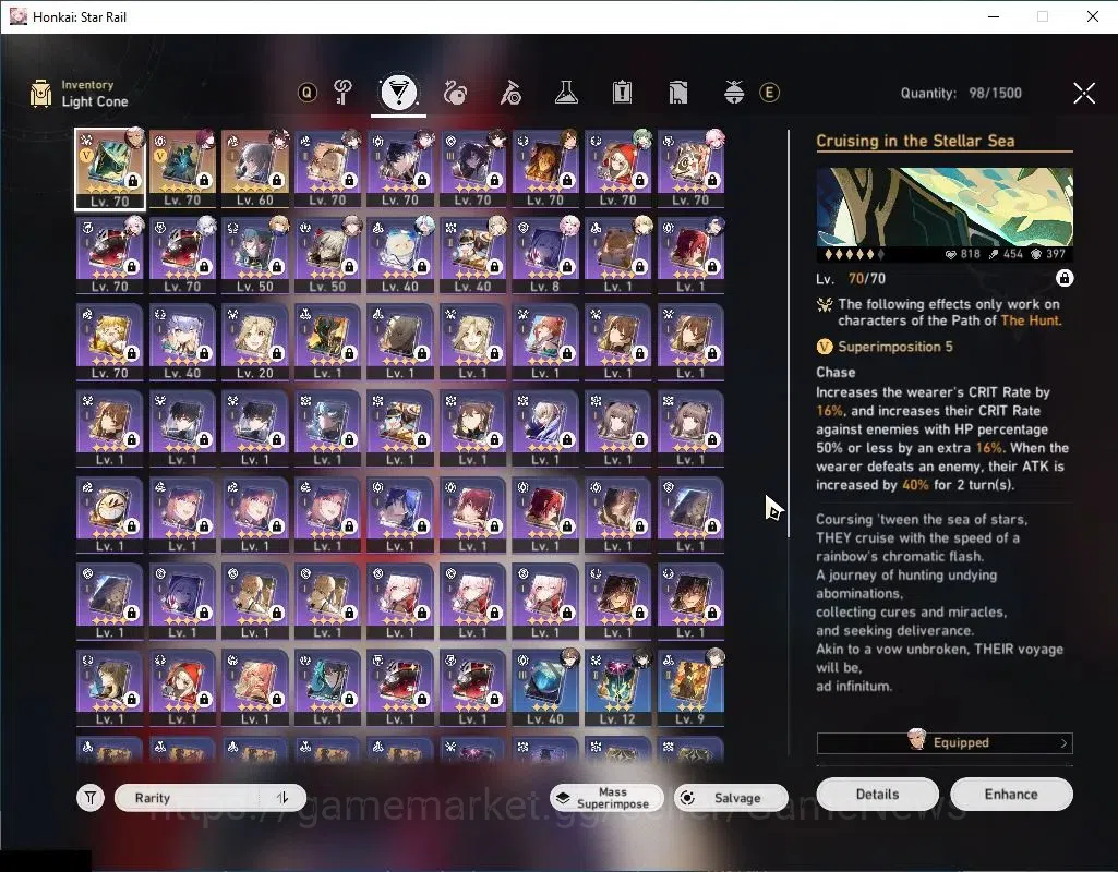 Honkai Star Rail Accounts Asia|TL 65|13 Limited|Elation+Hyperc Prem Team|Spa image 5