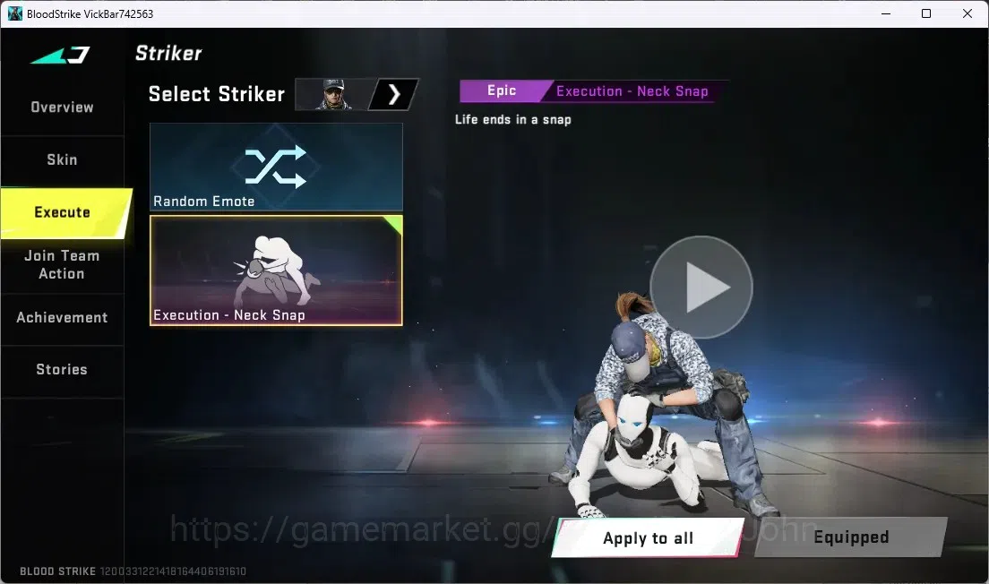 Blood Strike Accounts ASIA | 1 ULTRA MELEE: Talon Knife - Sanctum | 1 Le image 5