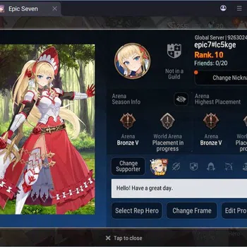 Epic Seven High-End Global Unverif |  1 ML | Tieria | Judge Kise | Vic image 1