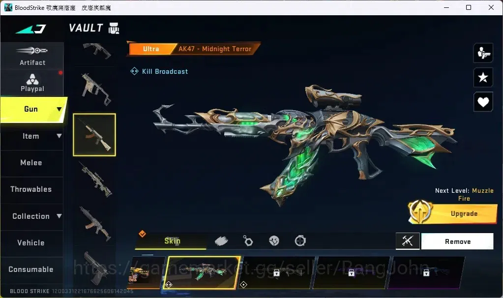 Blood Strike Accounts ASIA | 7DS AK47 Sacred Axe | 1 Ultra Melee Tlaon K image 2