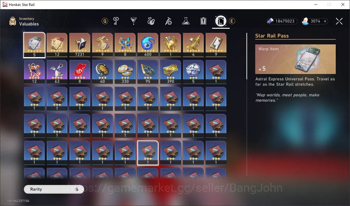Honkai Star Rail Accounts [ASIA] TL 67 | 9 Limit | Sparxie | Silver Wolf | D image 13