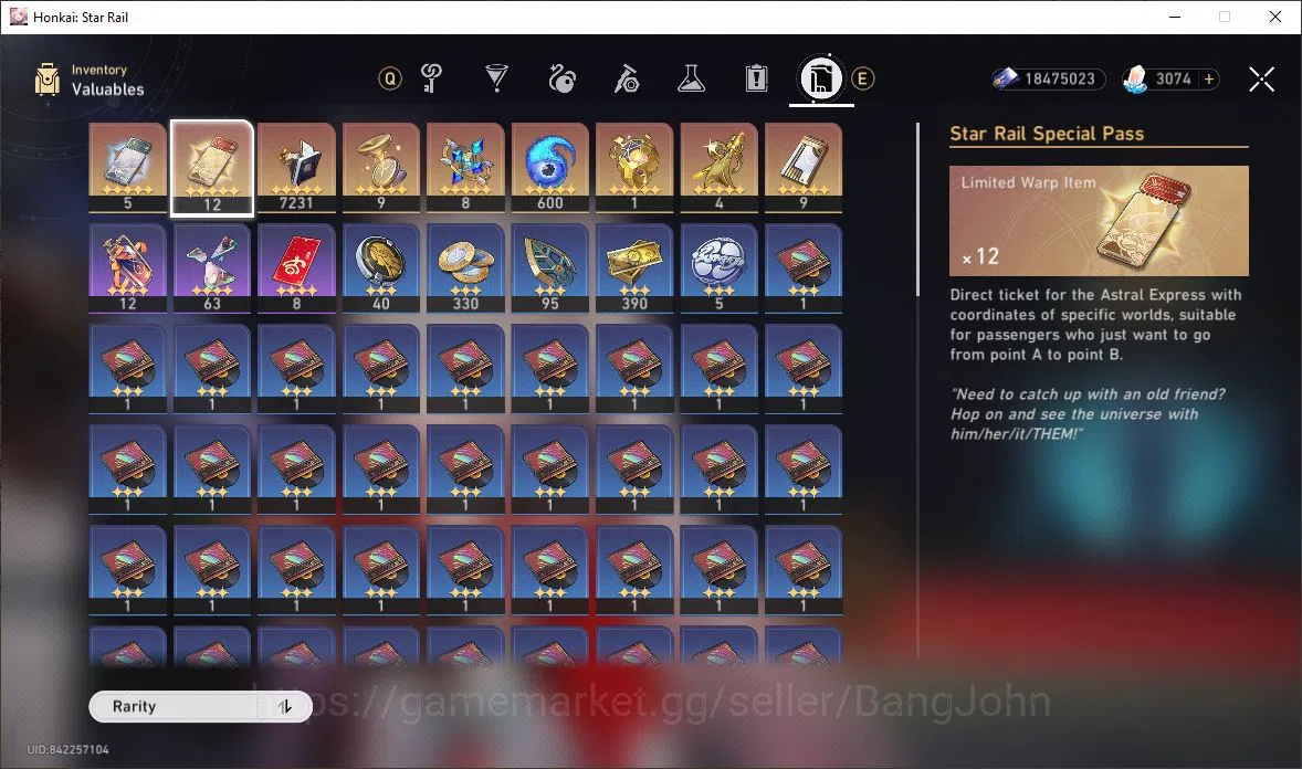 Honkai Star Rail Accounts [ASIA] TL 67 | 9 Limit | Sparxie | Silver Wolf | D image 14