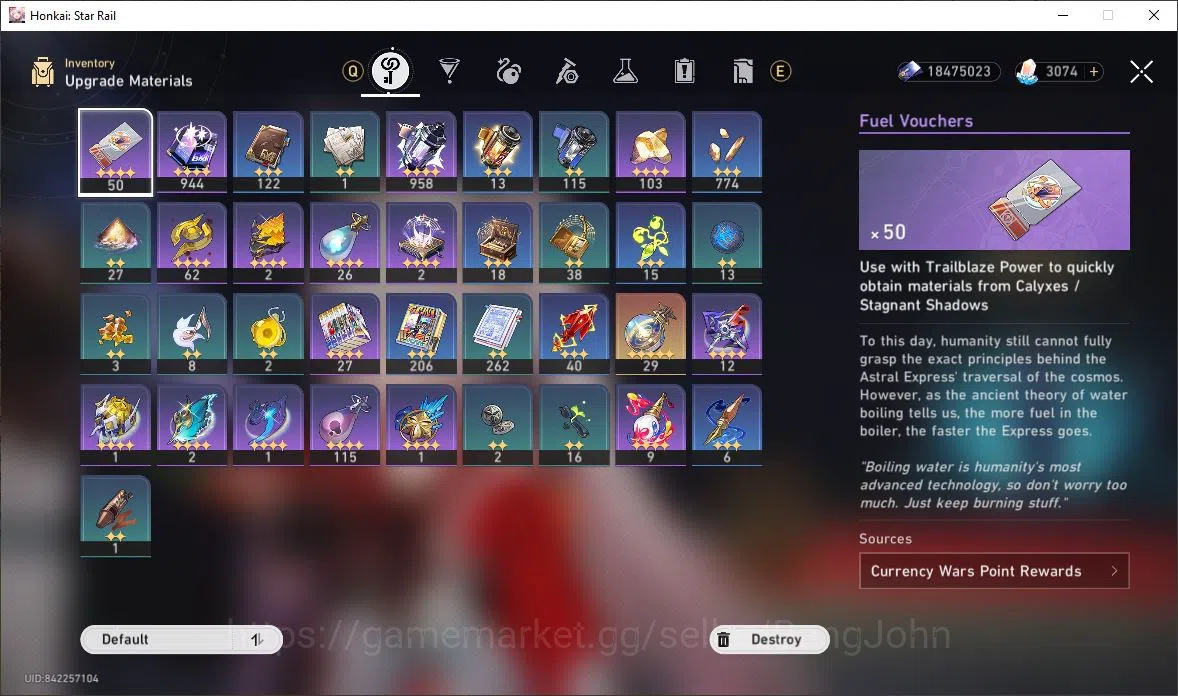 Honkai Star Rail Accounts [ASIA] TL 67 | 9 Limit | Sparxie | Silver Wolf | D image 7