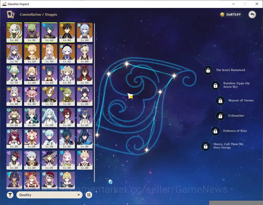 Genshin Impact Accounts Others ASIA|AR 51|4 Limited+1(*5Weap)Nahida,Zhongli,Ganyu,Nicole|2 3