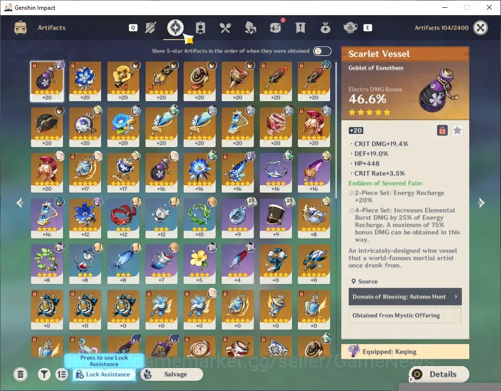 Genshin Impact Accounts Others ASIA|AR 51|4 Limited+1(*5Weap)Nahida,Zhongli,Ganyu,Nicole|2 5