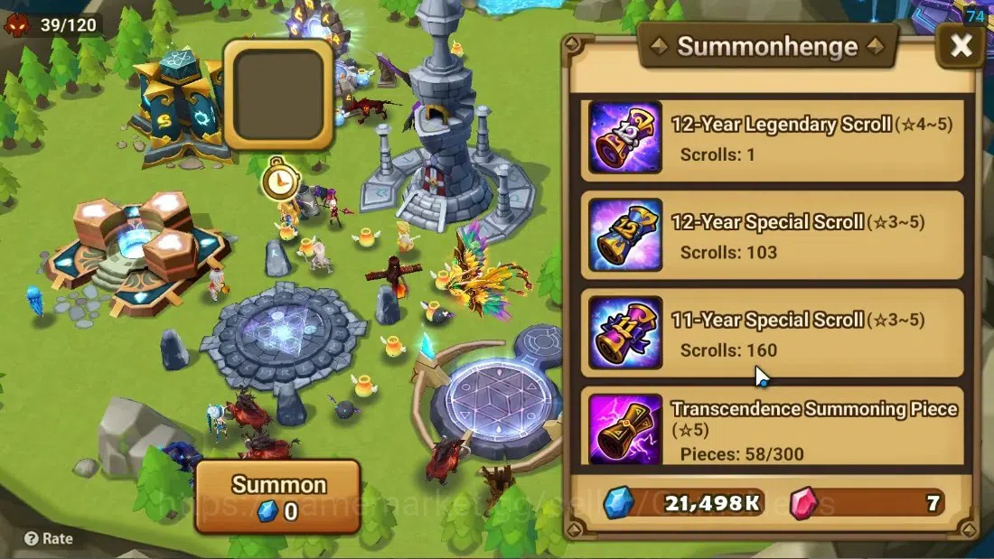 Summoners War: Sky Arena Accounts Starter ASIA|Lv 26|Ready Gacha|103 12 YSC + 160 11 YSC + 3 LAAS + 5 LS + 4 LDS + 118 MS |1 10