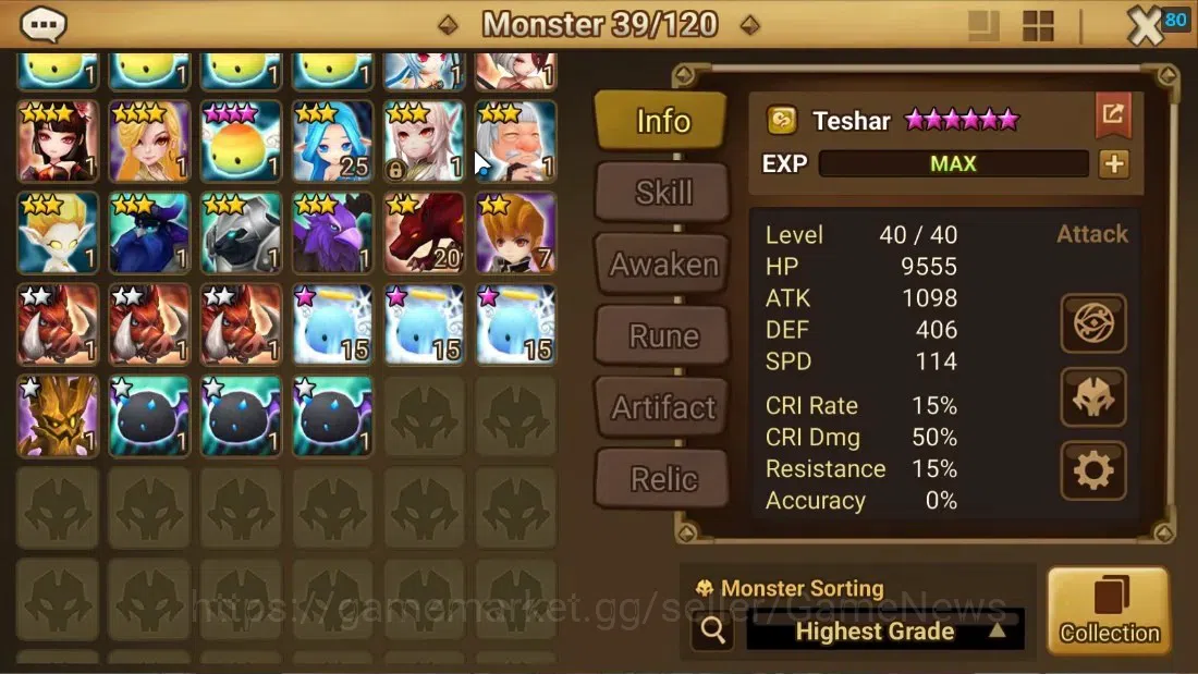 Summoners War: Sky Arena Accounts Starter ASIA|Lv 26|Ready Gacha|103 12 YSC + 160 11 YSC + 3 LAAS + 5 LS + 4 LDS + 118 MS |1 9