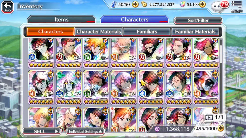 Bleach: Brave Souls Accounts Mid-Tier [GLOBAL]54K Orb|TYBW26[Bambietta,Meninas],Byakuya Renewed,Yoruichi 10